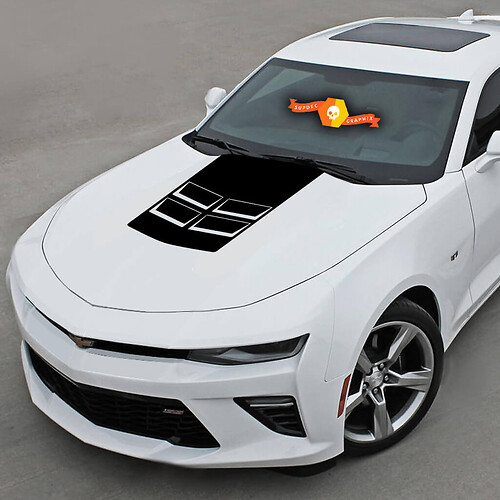 Chevrolet Camaro 2010-2020 Capot Cowl Stripe Zl1 Style Autocollant Autocollant
