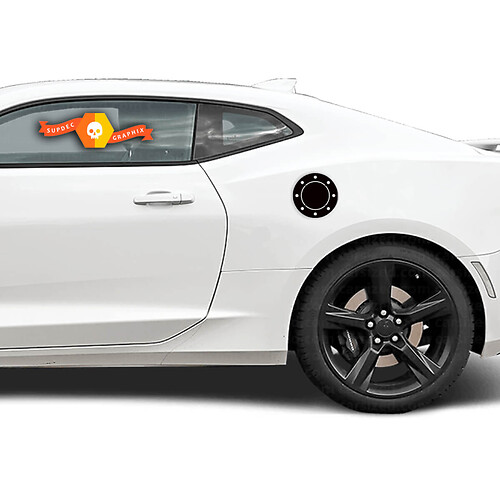 Chevrolet Camaro 2010-2020 Autocollant de superposition de porte de couvercle de réservoir d’essence
