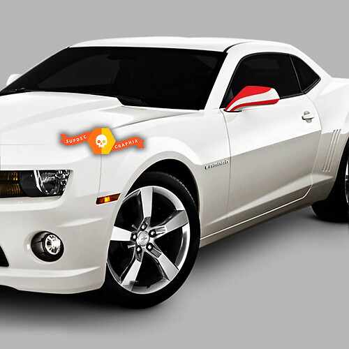 Chevrolet Camaro 2010-2015 Bandes de surbrillance des rétroviseurs latéraux
