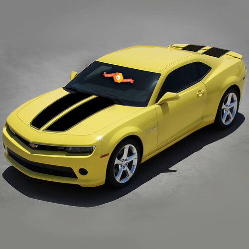 Chevrolet Camaro 2010-2015 Rally Racing Stripes Autocollants avant et arrière
