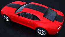 Over The Top Solid Center Stripe Kit — Autocollant vinyle (capot, toit, coffre) pour Chevrolet Camaro 2010-2015_2