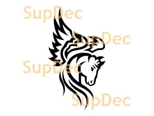 Décalcomanie autocollante murale en vinyle pour chevaux #9
