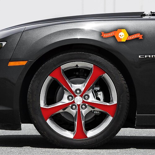 Autocollants en vinyle pour rayons de roue 20 pouces pour Chevrolet Camaro 2010-15