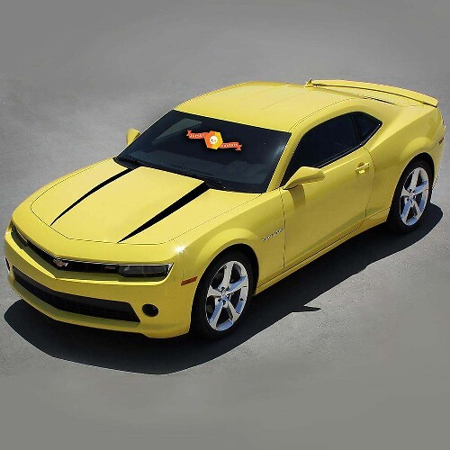 Autocollants vinyle de bandes capot style lance pour Chevrolet Camaro 2010-2015