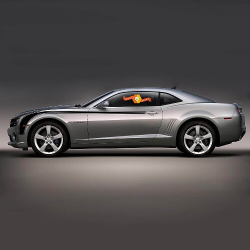 Kit d'autocollants en vinyle à bande latérale incurvée pour Chevrolet Camaro 2010-2013