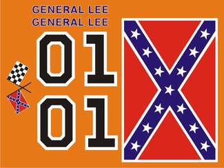 Kit d'autocollants General Lee