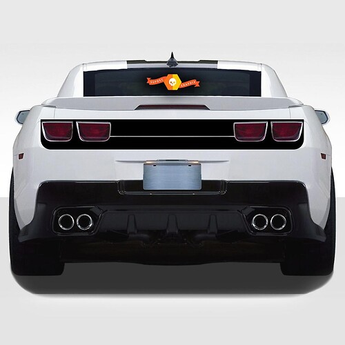 CHEVROLET CAMARO 2010- 2013 CARÉNAGE ARRIÈRE BLACKOUT/HIGHLIGHT Vinyl STRIPES