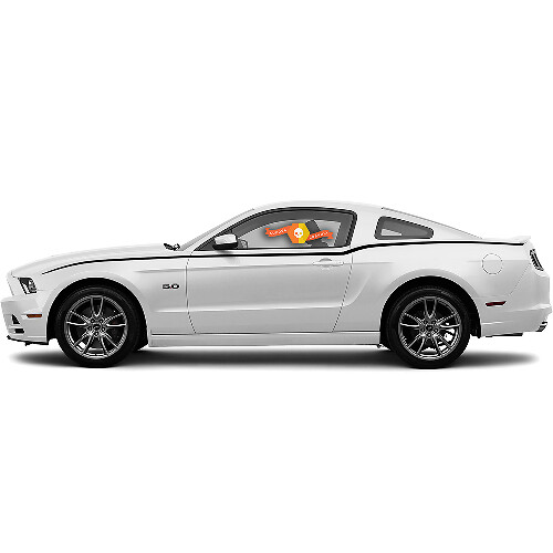 Autocollant Vinyle Bandes Latérales Accent 5 pour Ford Mustang