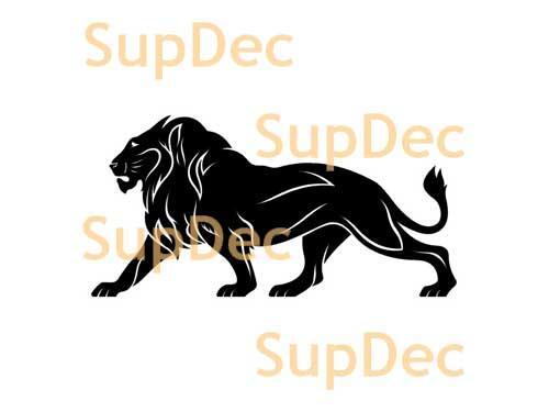 Décalcomanie autocollante amovible pour mur, fenêtre ou salle de bain en vinyle Lion #1
