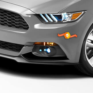 Ford Mustang 2015-2020 Feux de brouillard avant Accent Decals Stripes