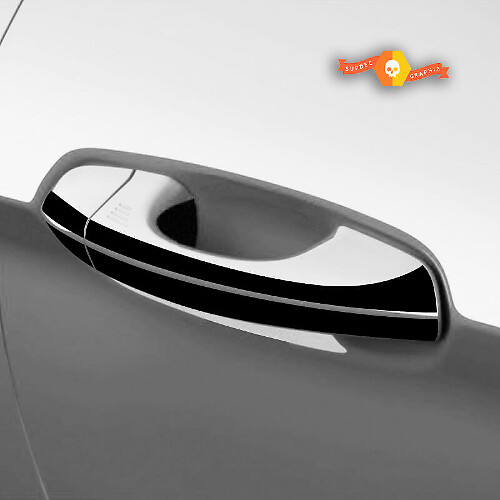 Ford Mustang 2015-2020 Bandes latérales de superposition de poignée de porte