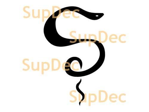 Autocollant mural en vinyle serpent pour fenêtre et salle de bains, autocollant amovible #10
