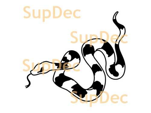 Autocollant mural en vinyle serpent pour fenêtre et salle de bains, autocollant amovible #11
