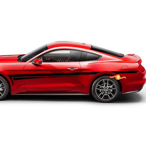 Autocollants vinyle bandes latérales style tribal pour Musclecar Musclecarmodel 2005-2024