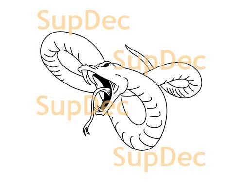 Autocollant mural en vinyle serpent pour fenêtre et salle de bains, autocollant amovible #14
