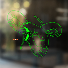 Autocollant en vinyle Serpent en colère pour voitures, fenêtres et murs_2