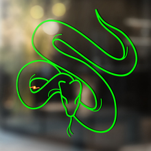 Autocollant mural en vinyle serpent pour fenêtre et salle de bains, autocollant amovible #15
_2