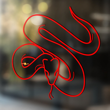 Autocollant mural en vinyle serpent pour fenêtre et salle de bains, autocollant amovible #15
_4