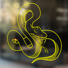 Autocollant Vinyle Universel Style Contour Serpent Furieux_3
