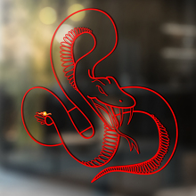 Autocollant Vinyle Universel Style Contour Serpent Furieux_4