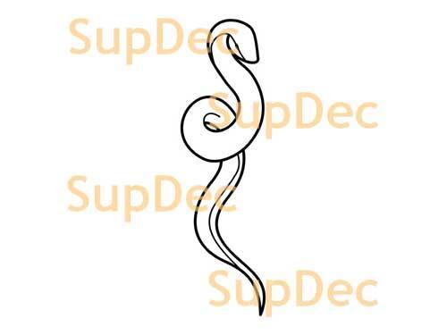 Autocollant mural en vinyle serpent pour fenêtre et salle de bains, autocollant amovible #17
