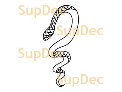 Autocollant Mural en Vinyle Serpent pour Maison & Salle de Bain
