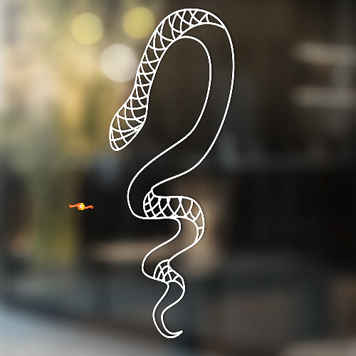 Autocollant Mural en Vinyle Serpent pour Maison & Salle de Bain