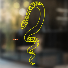 Autocollant Mural en Vinyle Serpent pour Maison & Salle de Bain_3