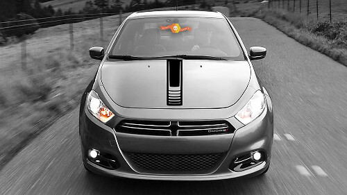 Autocollant Vinyle Bande Stroboscopique Accentuée Centrale pour Capot Dodge Dart