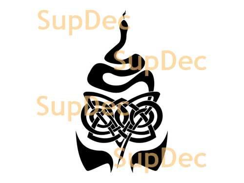 Autocollant mural en vinyle serpent pour fenêtre et salle de bains, autocollant amovible #20
