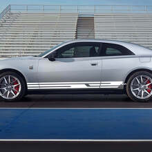 Autocollants Géométriques Latéraux pour Bas de Caisse pour Dodge Charger Électrique 2