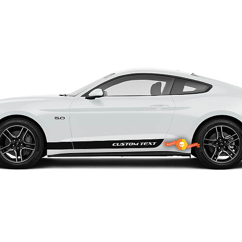 2x Bandes de bas de caisse latérales inférieures pour Ford Mustang 2015 - 2024
