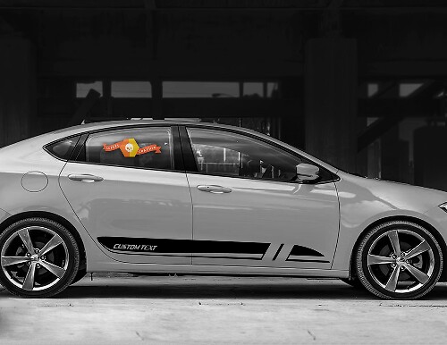 Bas de caisse latéraux en bandes 5 pour Dodge Dart