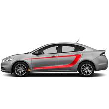 Autocollant Vinyle Décoratif Latéral C-rayures 3 pour Dodge Dart_2
