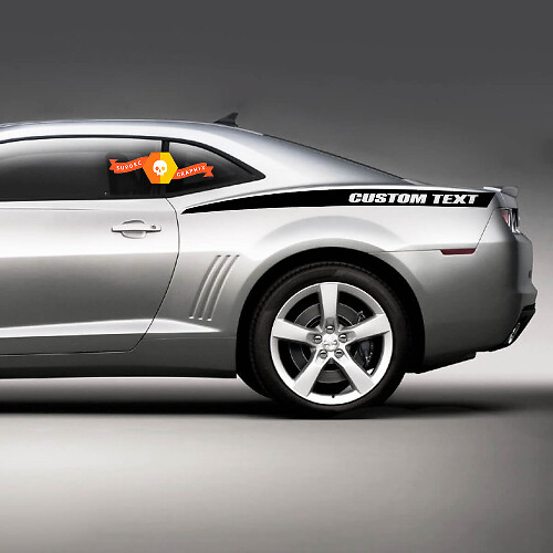 Autocollant bande latérale arrière avec texte personnalisé pour Chevrolet Camaro 2010-2024