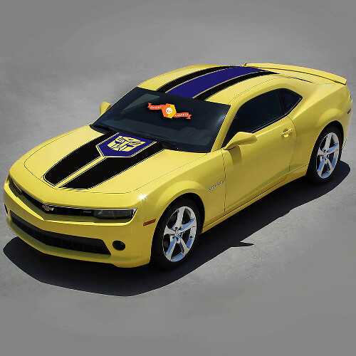 Kit d'autocollants en vinyle style Transformer bandes latérales supérieures pour Chevrolet Camaro 2010-2015