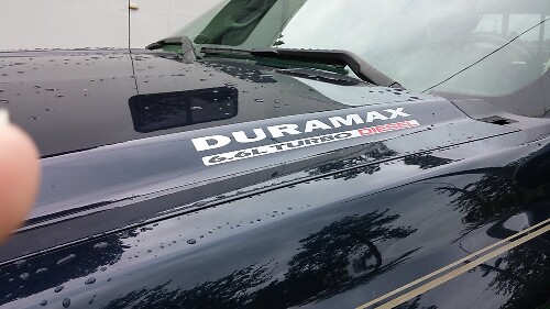 Jeu d'autocollants pour capot Duramax 6,6L Turbo Diesel pour camions Chevy GMC HD