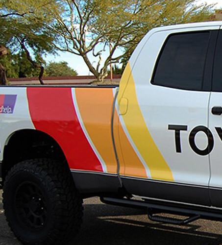 Kit de décalcomanies vinyle bandes latérales rétro old school pour Toyota Tundra