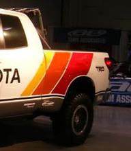 Kit de décalcomanies vinyle bandes latérales rétro old school pour Toyota Tundra_2