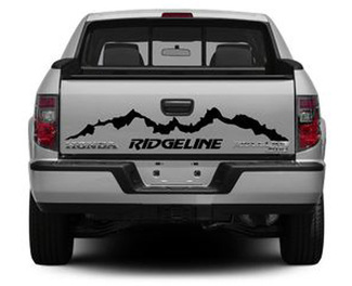 Logo de l'emblème graphique de l'autocollant de carrosserie en vinyle Honda Ridgeline arrière

