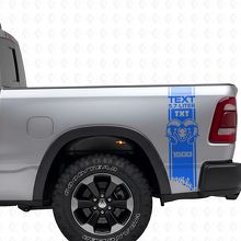 Kit de décalcomanies vinyles latérales arrière style HEMI personnalisé pour Dodge Ram 1500-3500_2