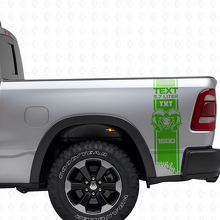 Kit de décalcomanies vinyles latérales arrière style HEMI personnalisé pour Dodge Ram 1500-3500_3