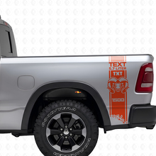 Kit de décalcomanies vinyles latérales arrière style HEMI personnalisé pour Dodge Ram 1500-3500_4