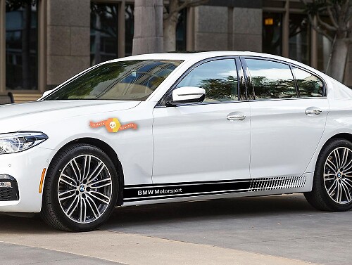 BMW Motorsport bandes latérales vinyle autocollant autocollant bmw 1 3 5 7 série x5 x6
