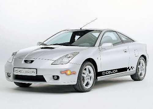 Autocollant Vinyle Latéral à Rayures Damier pour Toyota Celica