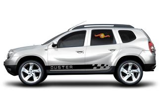DUSTER Renault & Dacia 2x bandes latérales corps décalcomanie vinyle graphique autocollant logo
