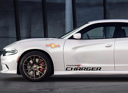 Kit d'autocollants en vinyle bandes latérales de course pour Dodge Charger 2011-2018