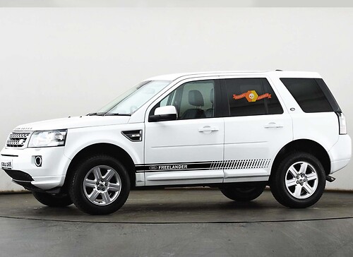 LAND ROVER FREELANDER 2x corps latéral décalque vinyle graphique autocollant de course logo