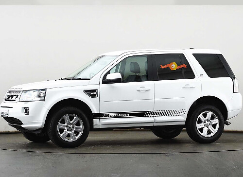 Kit d'autocollants vinyle à bandes stroboscopiques et logo latéral pour Land Rover Freelander