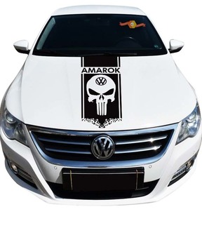 Volkswagen AMAROK 1x rayures capot graphique vinyle capot autocollant autocollant emblème logo
